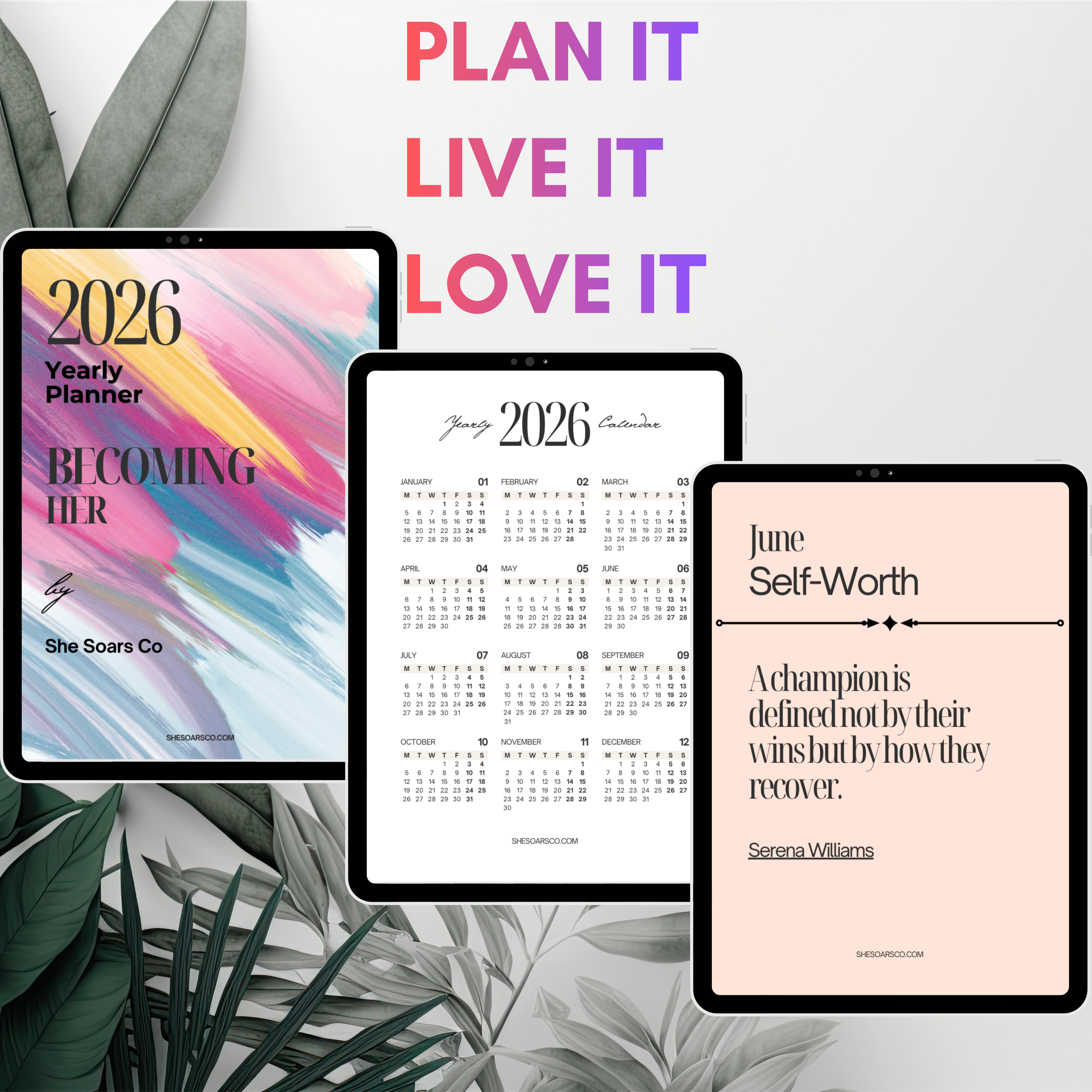 She Soars Co 2026 Becoming Her Goals Planner