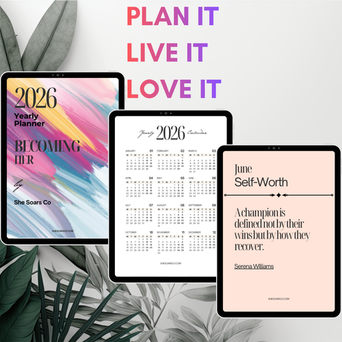She Soars Co 2026 Becoming Her Goals Planner