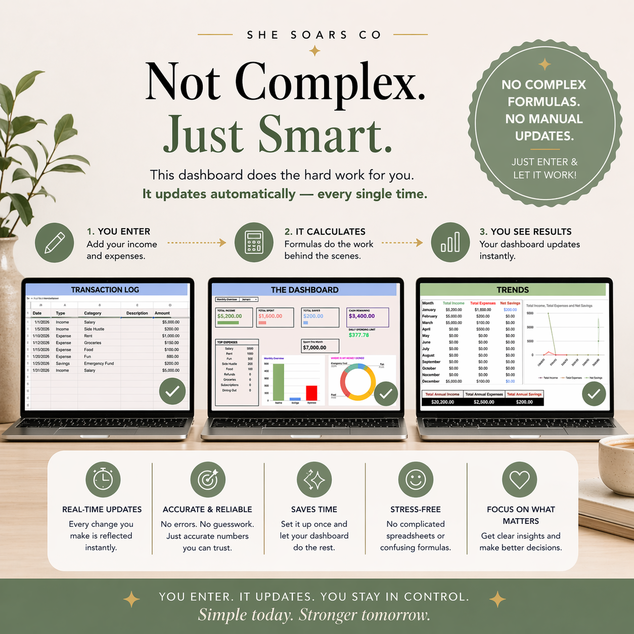 She Soars Budget & Finance Dashboard